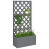 vidaXL Trellis Planter Grey 65x33x135 cm WPC