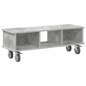 vidaXL TV Stand Concrete Grey 100 x 35 x 35 cm Engineered Wood