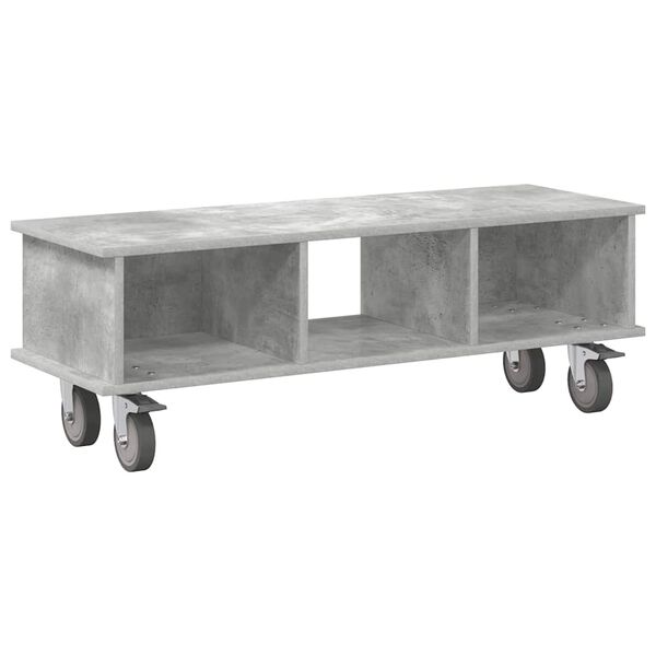 vidaXL TV Stand Concrete Grey 100 x 35 x 35 cm Engineered Wood