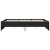 vidaXL Bed Frame without Mattress Black 160x200 cm