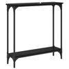 vidaXL Console Table Black Oak 75 x 22.5 x 75 cm Engineered Wood