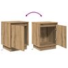 vidaXL Bedside Cabinet 2 pcs Artisan Oak 39 x 34.5 x 50 cm