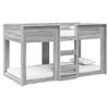 vidaXL Bunk Bed for Kids Grey Sonoma 90 x 190 cm Engineered Wood