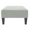 vidaXL Footstool Light Grey 77x55x31 cm Velvet