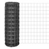 vidaXL Euro Fence Steel 10x1.5 m Grey