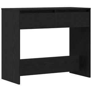 vidaXL Console Table Black Oak 89x41x76.5 cm Engineered Wood