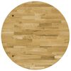vidaXL Table Top Solid Oak Wood Round 44 mm 400 mm
