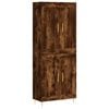 vidaXL Highboard Smoked Oak 69.5x34x180 cm Engineered Wood