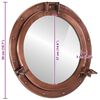 vidaXL&nbsp;Porthole Mirror&nbsp;Wall Hanging&nbsp;&Oslash;50 cm&nbsp;Aluminium and Glass