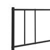 vidaXL Metal Headboard Black 135 cm