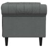 vidaXL Sofa Dark Grey 78.5 x 74.5 x 74.5 cm Polyester