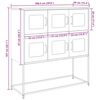 vidaXL Sideboard Pink 100.5x39x107 cm Cold-rolled Steel