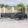 vidaXL Garden Sofa Set Anthracite Steel