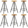 vidaXL 7 Piece Bar Set Solid Wood Mango