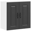 vidaXL Kitchen Wall Cabinet Kalmar Black Engineered Wood