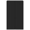 vidaXL TV Wall Cabinet Black 59.5 x 31 x 100 cm Engineered Wood