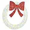 vidaXL Wreath with 60 LEDs Warm white 75 cm PET