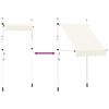 vidaXL Manual Retractable Awning 150 cm Cream