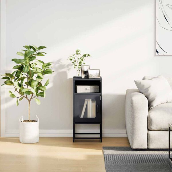 vidaXL Bedside Cabinet Anthracite 36x39x78 cm Cold-rolled Steel