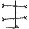 vidaXL Monitor Mount Black Steel VESA 75/100 mm