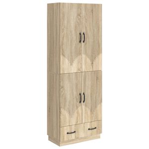 vidaXL Cabinet Set 2 pcs Sonoma Oak Engineered Wood
