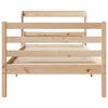 vidaXL Bed Frame with Headboard without Mattress 100x200 cm