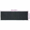 vidaXL Area Rugs Rectangular Dark Grey 80 x 250 cm Jute