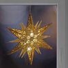 HI Illuminated Wooden Carved Star