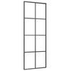 vidaXL Sliding Door with Hardware Set 76x205 cm ESG Glass&Aluminium
