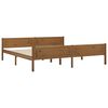 vidaXL Bed Frame without Mattress Honey Brown Solid Wood 200x200 cm (322116+2x321987)