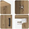 vidaXL Wall-Mounted Cabinet 2 pcs Artisan Oak 69.5 x 34 x 90 cm
