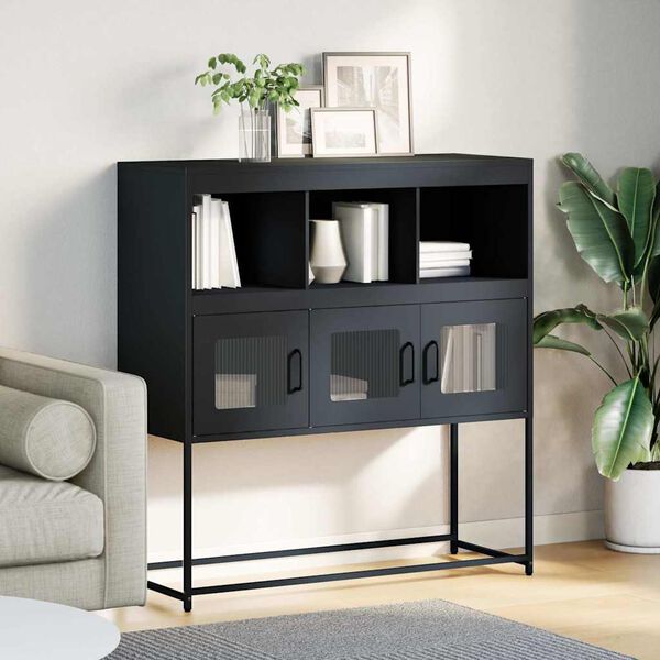 vidaXL Sideboard Anthracite 100.5x39x107 cm Cold-rolled Steel