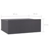vidaXL Floating Nightstands 2 pcs Grey 40x30x15 cm Engineered Wood