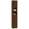 vidaXL Bathroom Cabinet Brown Oak 32x25.5x190 cm Engineered Wood