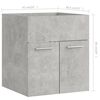 vidaXL 2 Piece Bathroom Furniture Set Concrete Grey Engineered Wood