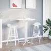 vidaXL Bar Table White &Oslash;80x110 cm Engineered Wood and Steel