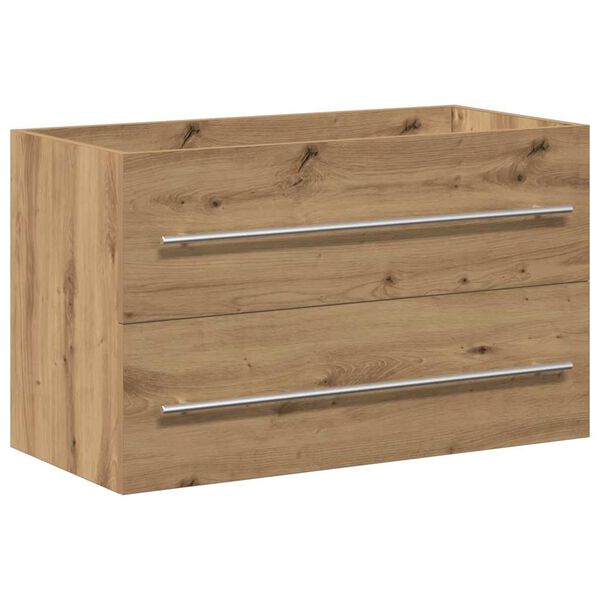 vidaXL Bathroom Sink Cabinet Artisan Oak 80x38.5x48 cm Engineered Wood