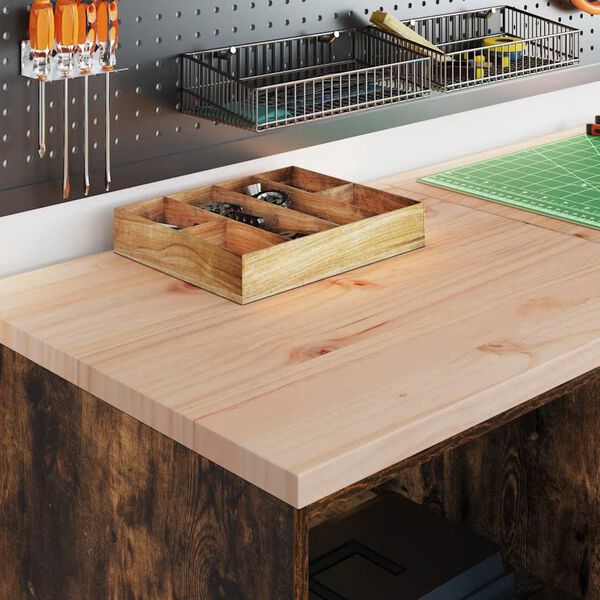 vidaXL Garage Storage Cabinet Smoked Oak 60x51x85 cm Solid Wood Pine