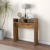vidaXL Console Table Smoked Oak 78x30x80 cm Engineered Wood