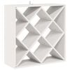 vidaXL Wine Rack 2 pcs White 62 x 25 x 62 cm Solid Pine Wood