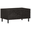vidaXL Coffee Table Black 80x50x40 cm Solid Wood Mango