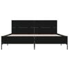 vidaXL Bed Frame without Mattress Black 120x200 cm