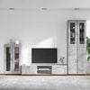 vidaXL TV Cabinet Set with Drawer FLORIN Concrete Grey Engineered Wood