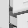 vidaXL Wall-mounted Bedside Cabinet White