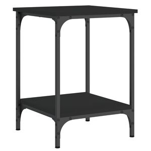 vidaXL Coffee Table Black 40x40x55 cm Engineered Wood