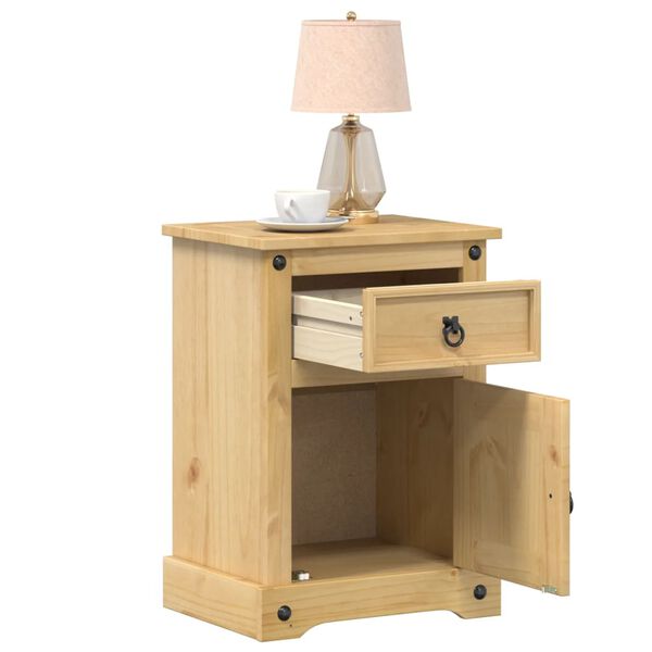vidaXL Bedside Cabinet Corona 45x35x64 cm Solid Wood Pine