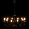 vidaXL Chandelier Antique Black 12 x E14 Bulbs