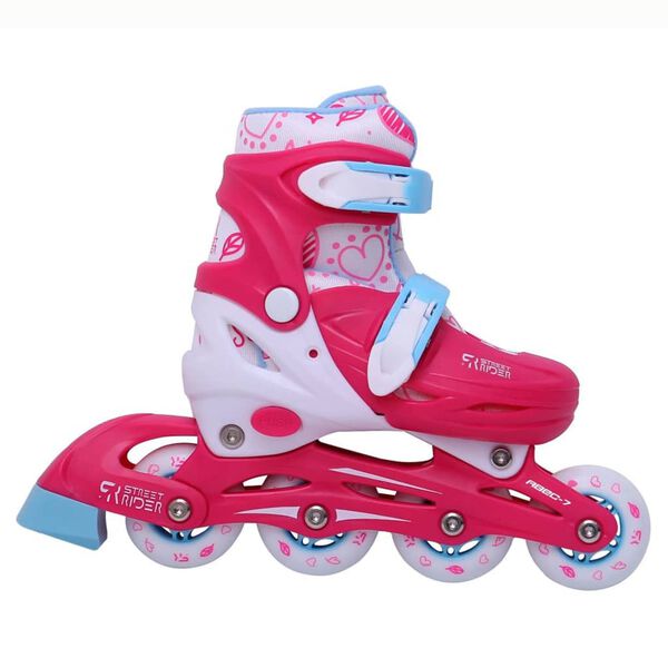 Street Rider Adjustable Inline Skates Pink Size 31-34