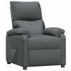 vidaXL Recliner Chair Dark Grey Fabric