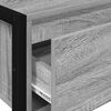vidaXL End Table Grey Sonoma 100 x 36 x 75 cm Engineered Wood